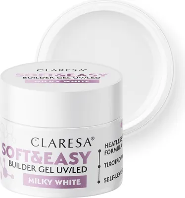 Produktbild von CLARESA Gelknospe SOFT&EASY BUILDER GEL 45 g MILCHWEISS