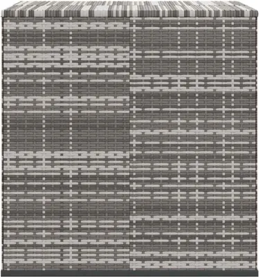 Zdjęcie produktu dla vidaXL Skrzynia ogrodowa na poduszki PE rattan 100x97,5x104 cm Szara