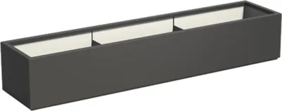 Produktbild von Adezz Pflanzgefäß Carrez Standard Quadrat aus Fiberglas Pflanzkübel 230x50x40