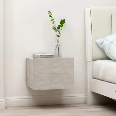 Obrázek produktu pro vidaXL Noční stolek Concrete Grey 40x30x30 cm Dřevěný materiál