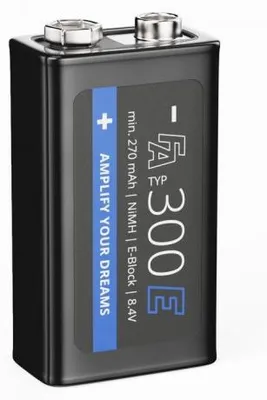Zdjęcie produktu dla Akumulator 9 V NIMH – 300 mAh
