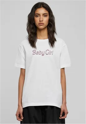 Immagine prodotto di T-shirt da uomo Urban Classics Baby Girl Tee bianca - M