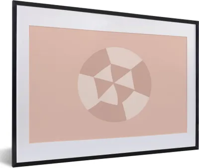 Produktbild von MuchoWow® Gerahmtes Poster Sommer - Sonnenschirm - Abstrakt 60x40 cm - Poster mit Schwarzem Bilderrahmen Wandposter Rahmen Foto Bilder - Schlafzimmer - Plakat in Rahmen - Drucken