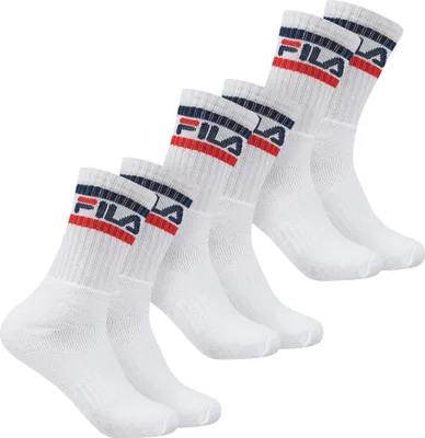 Produktbild von 41-46|FILA Unisex Sportsocken "Falk" 3 Paar weiß FS24T001-100-White