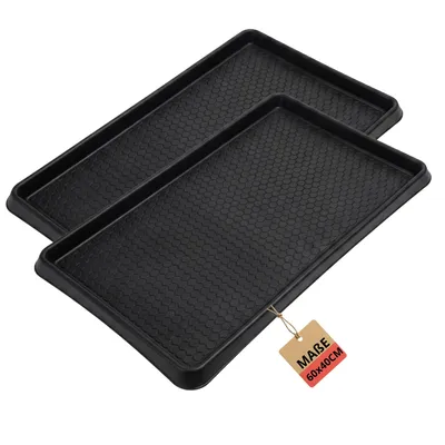 Produktbild von BigDean 2 Stück Premium Schuhabtropfschale 60x40cm extra robust gefertigt in Europa