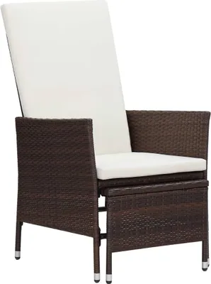 Produktbild von vidaXL 3-tlg. Garten-Lounge-Set mit Auflagen Poly Rattan Braun