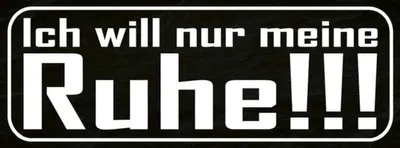 Produktbild von vianmo Holzschild 10x27 cm Ich will nur meine Ruhe Dekoration