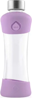 Zdjęcie produktu dla Elegancka szklana butelka na napoje z silikonowym etui - 550 ml