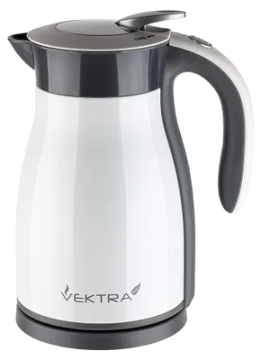 Productafbeelding van VEKTRA VEK-1701S/B Draadloze waterkoker, roestvrijstalen behuizing, inhoud 1,7 l, 360° voet, warmhoudfunctie, automatische uitschakeling