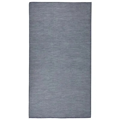 Imagen del producto de Alfombra exterior "The Living Store", tejido plano, 80x150 cm, color azul