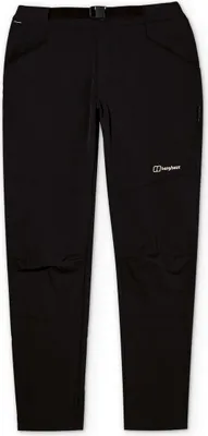 Schwarze Trekkinghose "Skelbo Pant" von Berghaus mit seitlichen Taschen und elastischem Bund.