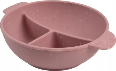 Produktbild von Canpol CANPOL BABIES silikoninis neslystantis dubenėlis DOTS, 3 skyrių, 360 ml, 51/403_pink