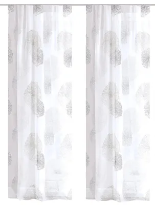 Produktbild von HOME WOHNIDEEN Rawlins 2Er Set Zugbandschal 245 X 140 cm 2x Fertigschal inkl. 1x Bügelband Grau