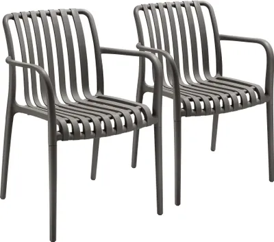 Produktbild von tectake® Gartenstühle Alcudia, wetterfest, stapelbar