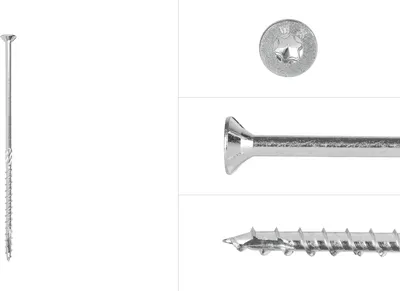 Obrázok produktu pre Pozinkované skrutky do drevotriesky 6 x 160 mm Torx 30 s čiastočným závitom - balenie 100 skrutiek