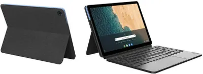Produktbild von Lenovo IdeaPad Duet Chromebook , 25,6 cm (10.1"), 1920 x 1200 Pixel, 128 GB, 4 GB, ChromeOS, Blau, Grau