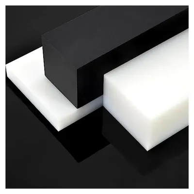 Produktbild von Gewindeschneidblock aus UHMW-Kunststoff, rechteckig, für Heimwerker-Projekte (Schwarz, 6,1 x 6,1 x 20,3 cm)
