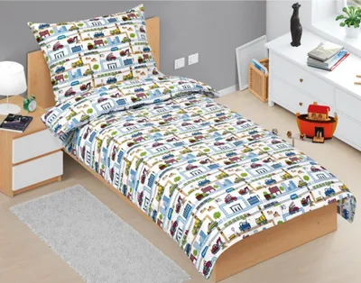Produktbild von Baumwollbettwäsche junior - Grün - 140x200, 70x90
