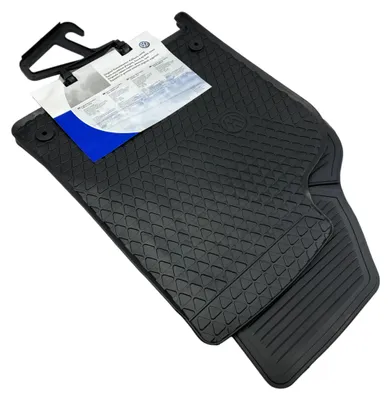 Productafbeelding van VW Polo vloermatten, geschikt voor model 3 (6N2) en Ibiza 2 (6K1), rubber, zwart, voor