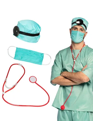 Produktbild von Arzt Doktor Zubehör Set für Erwachsene - Einheitsgröße