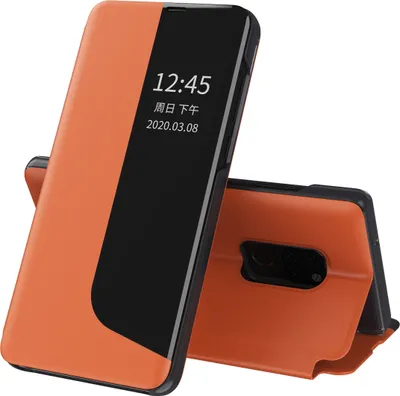 Image de Etui pour Huawei Mate 20, Smart View Window Flip StandPolyuréthaneLeather Protective Case for Huawei Mate 20 Orange