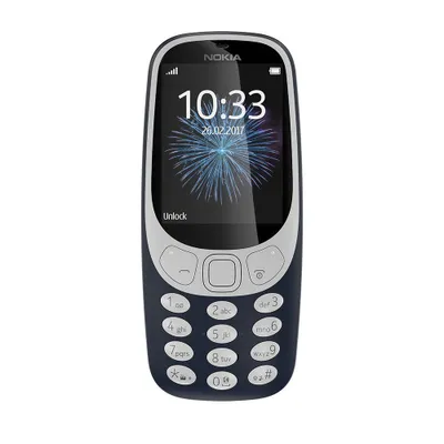 Produktbild von Telekom Nokia 3310, Balken, 6,1 cm (2.4 Zoll), 2 MP, Bluetooth, 1200 mAh, Schwarz, Blau