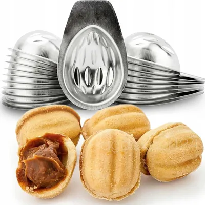 Produktbild von BANQUET Metall-Backformen für Walnusskekse, 25 Stück