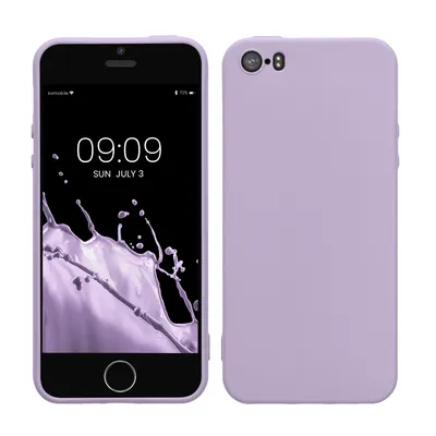 Produktbild von kwmobile Hülle kompatibel mit Apple iPhone SE (1.Gen 2016) / iPhone 5 / iPhone 5S Hülle - weiches TPU Silikon Case - Cover geeignet für kabelloses