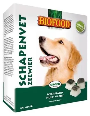 Productafbeelding van Biofood Schapenvet Zeewier bonbons 40 stuks
