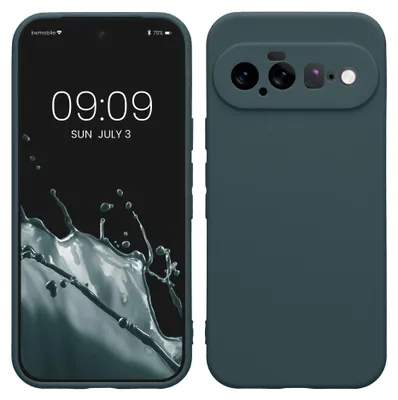 Produktbild von kwmobile Handyhülle für Google Pixel 11 Hülle - weiches Handy Silikon Case - Schutzhülle Cover - Dunkler Schiefer