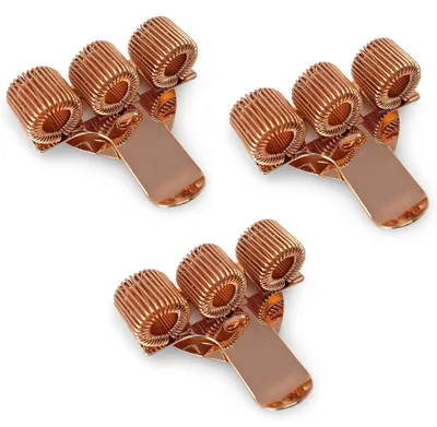 Produktbild von 3-teiliger Stifthalter aus Metall mit Clip – Roségold
