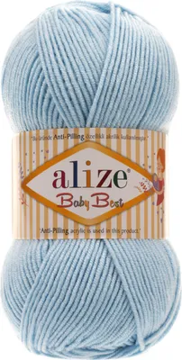 Produktbild von 100g Strickgarn ALIZE Baby Best uni Babywolle Wolle Antipilling, freie Farbwahl