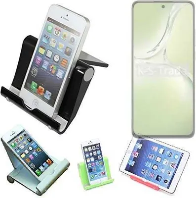 Produktbild von K-S-Trade Handy-Ständer kompatibel mit Oppo K12x 5G PJT110 faltbarer Tischständer Smartphone Tablet Halterung Reise