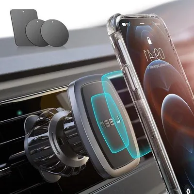 Immagine prodotto di Supporto magnetico da auto per smartphone con 6 potenti magneti