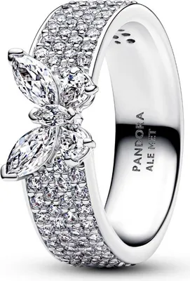 Produktbild von Pandora Ring Funkelnder Schmetterling Zirkonia Silber 194270C01 Gr. 52