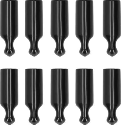 Image de 10pcs Bière Tap Cap Caoutchouc Accessoire pour robinet Barrel Draft Noir