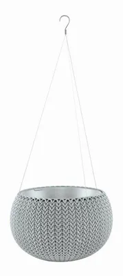Obrázek produktu pro KETER Cozies Knit S Květináč 28 X 28 X 18 cm - Šedá 229537