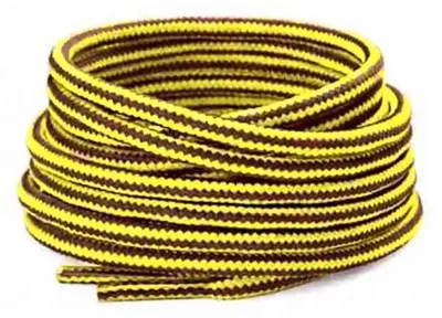schnuersenkel wander zweifarbig braun gelb neon