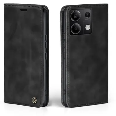 Produktbild von Handy Hülle für Xiaomi Redmi Note 13 Pro 5G Klapphülle Bookcase Flip Cover Handy Tasche Etui Farbe: Schwarz