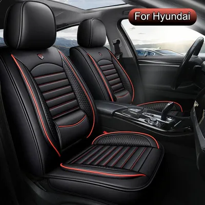 Imagen del producto de Juego de fundas para asientos de coche – protección universal de cuero sintético (PU) para vehículos de 5 plazas