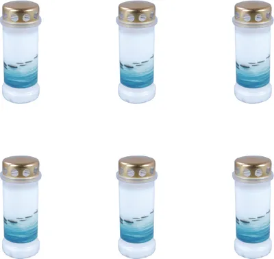 Image de Bolsius - Bougies commémoratives - Avec couvercle - Pierres - 70 heures de combustion - Pack avantage - 6 pièces