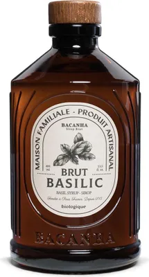 Produktbild von Bacanha -Basilikum-Sirup: Intensiver Geschmack für Cocktails & Desserts, 100%