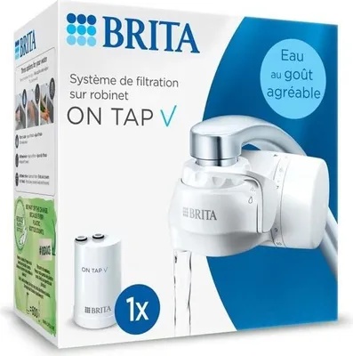 Produktbild von Wasserhahn-Filtersystem, BRITA ON TAP V, 600 Liter Kapazität, 4 Monate Filterlebensdauer, 5 Adapter inklusive