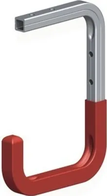 Produktbild von Alfer Wand u. Deckenhaken Typ 6, T 115 x H 160 x T 100 mm, Aluminium blank rot