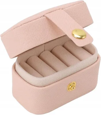 Produktbild von Schmuckkästchen Schmuckkoffer Organizer Rosa Aufbewahrungsbox 66x40x47mm