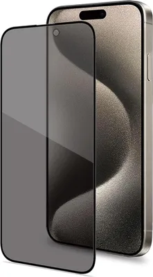 Obrázek produktu pro Celly PRIVACYF1080BK, Apple, iPhone 16 Pro, Odolné proti poškrábání, Odolný proti nárazům, Černá, Průhledná, 1 kusů