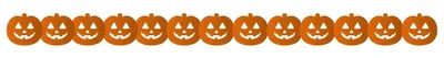 Produktbild von Halloween Kürbis Girlande – Halloweendeko 300 cm