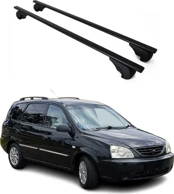 Obrázok produktu pre Strešné nosiče priečne pre Kia Carens 2002-2006 čierna farba