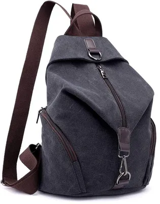 Obrázok produktu pre Uni plátený batoh na laptop, taška cez rameno, cestovanie, turistika