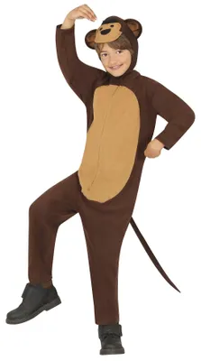 Immagine prodotto di Costume da scimmia gorilla per bambini taglia 110-146, taglia:128/134
